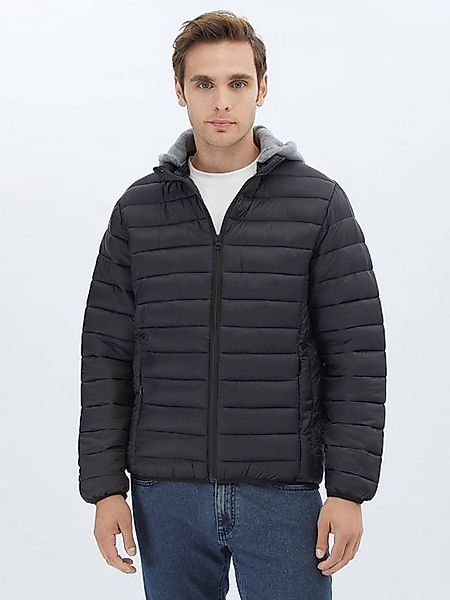 KİP Winterjacke Schwarze Gewebemantel günstig online kaufen