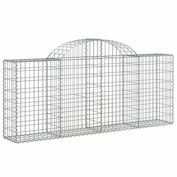 vidaXL Gabionen mit Hochbogen 12 Stk 200x30x80/100cm Eisen 1668935 günstig online kaufen