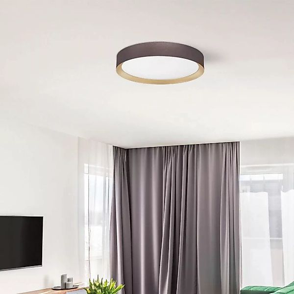 LED Deckenleuchten Luton in Braun 47W 3525lm günstig online kaufen