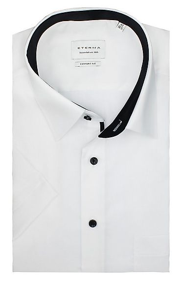 Eterna Kurzarmhemd Comfort Fit, 100 % Baumwolle Bügelfrei, Knitterfrei günstig online kaufen