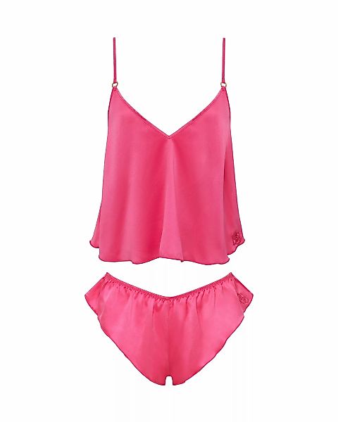 Bluebella Faye Set aus Camisole und Shorts Fuchsia-Rosa günstig online kaufen