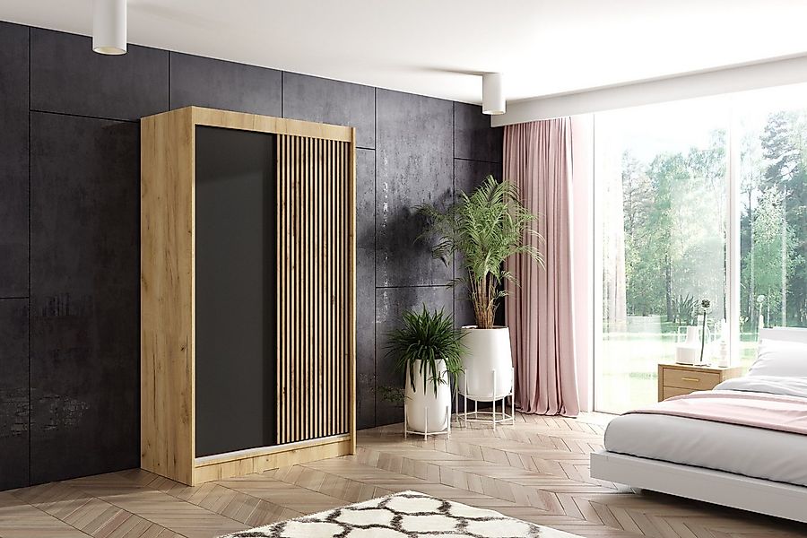 ALTDECOR Schiebetürenschrank VILAN (Kleiderschrank Garderobenschrank mit vi günstig online kaufen