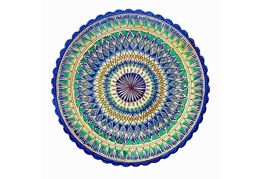 4BIG.fun Dekoteller Rishtan Lagan Ø42 cm Orientalischer Ljagan Teller (Tell günstig online kaufen