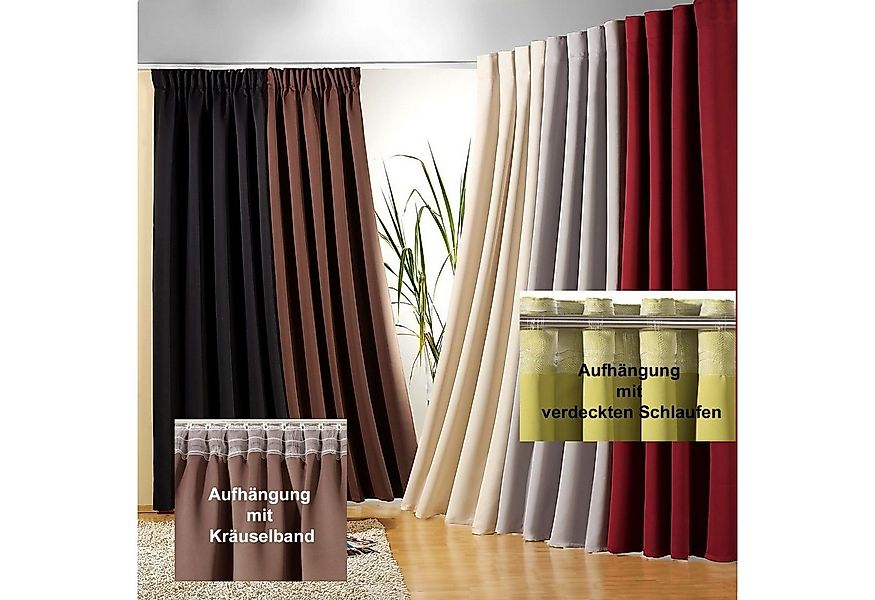 heimtexland Verdunkelungsvorhang XXL Thermovorhang Verdunklungsgardine Raum günstig online kaufen