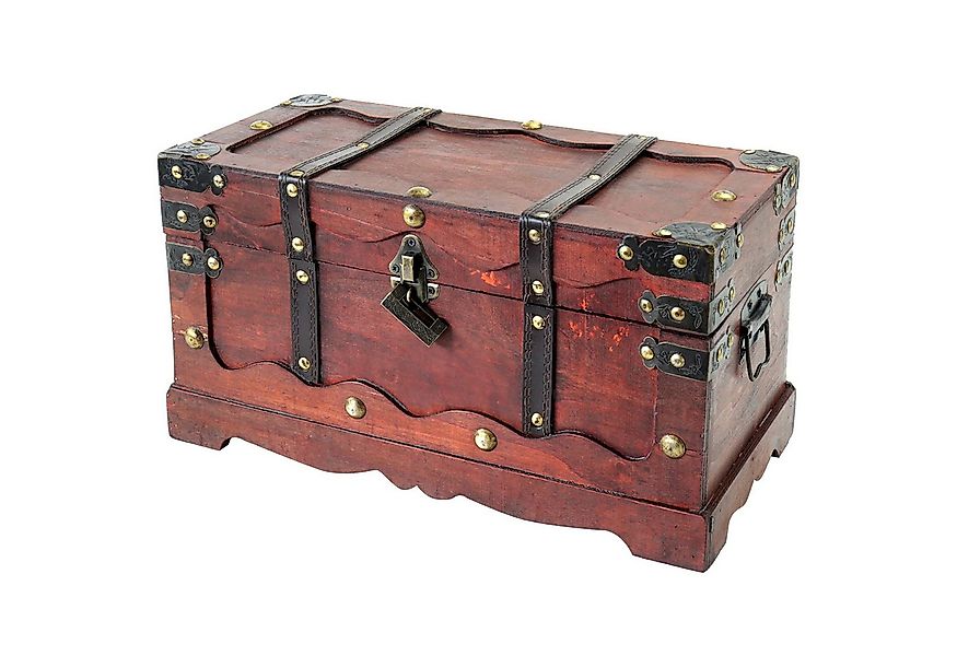 HMF Schatzkiste Schatztruhe aus Holz, große Schatzkiste mit (1 St), dekorat günstig online kaufen