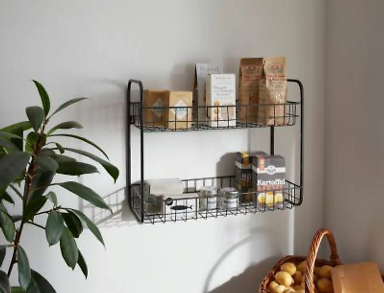HOME Living Regal Storage Körbe schwarz günstig online kaufen