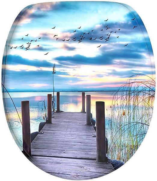 Sanilo WC-Sitz Sunset, mit Absenkautomatik, BxL: 37,7 x 42,0 - 47,0 cm günstig online kaufen