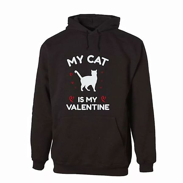 G-graphics Hoodie My Cat is my Valentine mit trendigem Frontprint, Aufdruck günstig online kaufen
