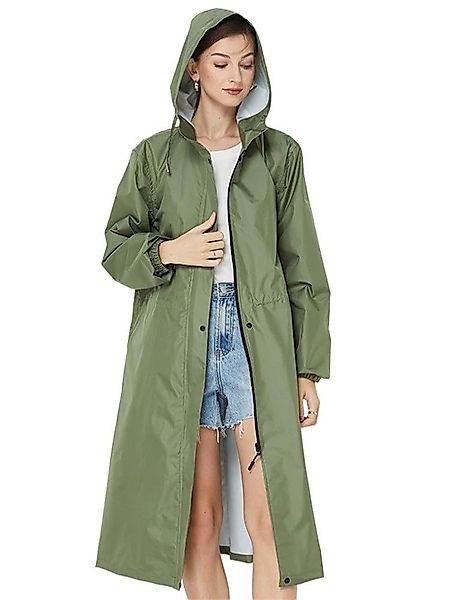 RWEUOQ Regenmantel Regenmantel Damen Wasserdicht Leicht günstig online kaufen