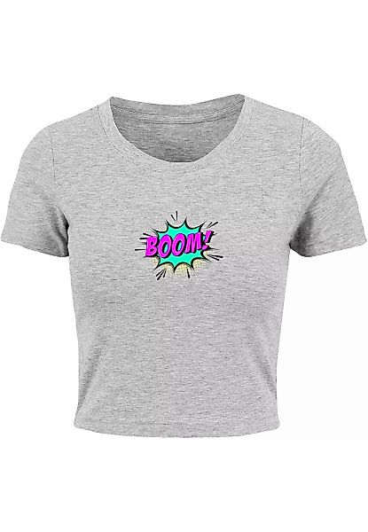 Merchcode T-Shirt "Merchcode Damen Ladies BOOM Comic Cropped Tee" günstig online kaufen