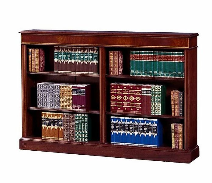 Kai Wiechmann Bücherregal Regal Mahagoni halbhoch, Standregal 150 cm, Büche günstig online kaufen