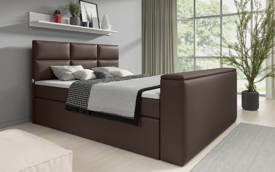 Luxusbetten24 Boxspringbett Carre, mit TV Lift, günstig online kaufen