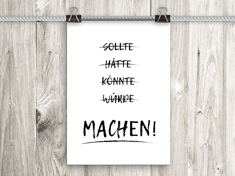 artissimo Poster Poster mit Spruch DinA4 Bild Sprüche Text Motivation schwa günstig online kaufen