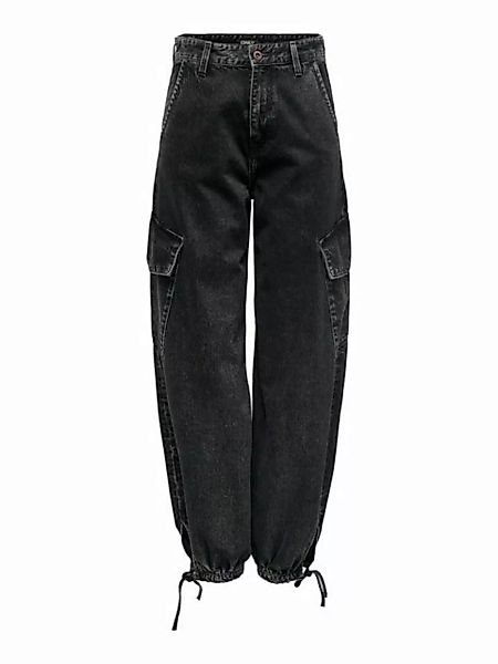 ONLY High-waist-Jeans Pernille (1-tlg) Drapiert/gerafft günstig online kaufen