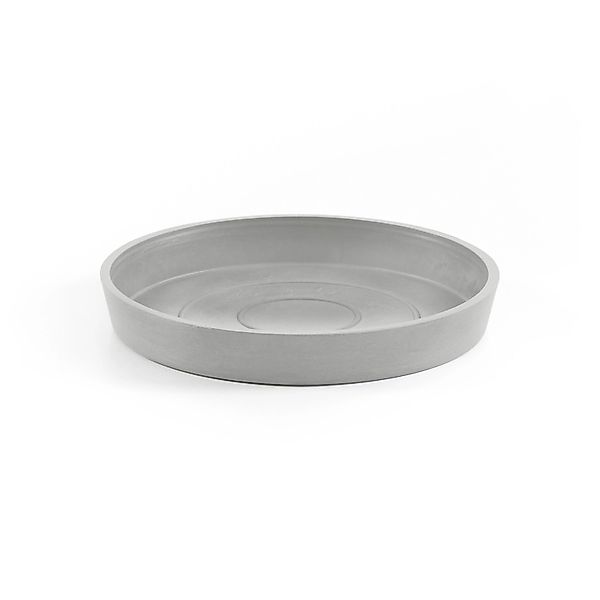 ECOPOTS Blumentopfuntersetzer ROUND SAUCER White Grey, BxTxH: 15x15x2,5 cm günstig online kaufen