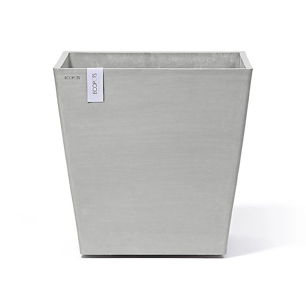 Ecopots Pflanztopf Rotterdam Rollen Weißgrau 49,7 cm x 50 cm günstig online kaufen