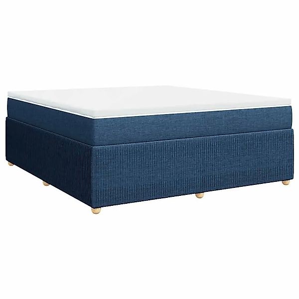 vidaXL Boxspringbett mit Matratze Blau 180x200 cm Stoff 3285594 günstig online kaufen