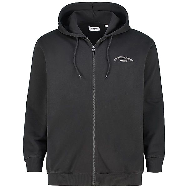 Jack&Jones Sweatjacke mit Label-Print Farbe schwarz Größe: 6XL günstig online kaufen