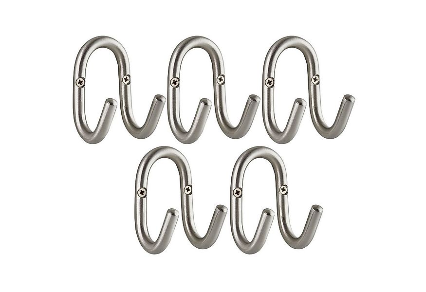 SO-TECH® Kleiderhaken Garderobenhaken FARA Doppelhaken Stahl, (5-St), 88x51 günstig online kaufen