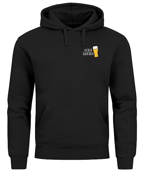 MoonWorks Hoodie Hoodie Herren für das Oktoberfest Lecker Bierchen Brustpri günstig online kaufen