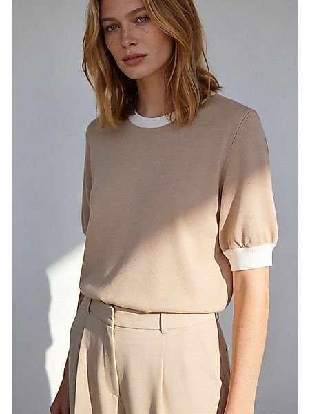 MORE&MORE Strickpullover sportiver Feinstrickpullover, Puffärmel günstig online kaufen