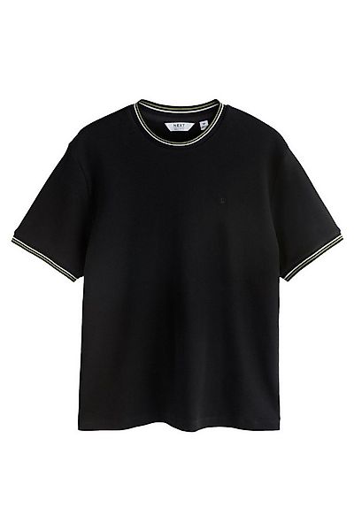 Next T-Shirt Strukturiertes T-Shirt mit Randstreifen (1-tlg) günstig online kaufen