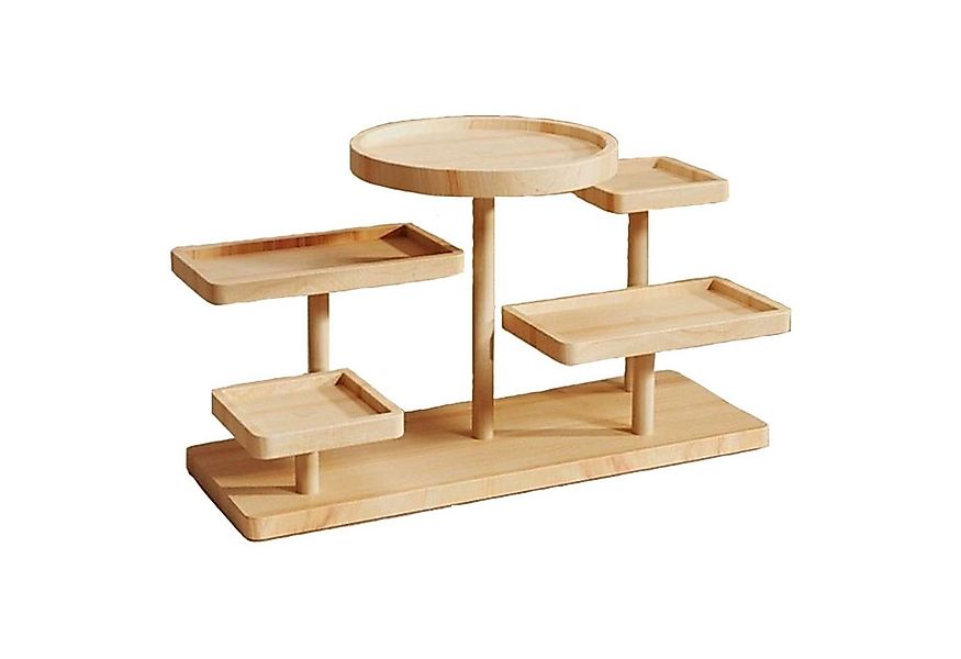 Jumpeak Standregal Hölzerner Verkaufsständ,Mehrstöckiger Lagerungsständer,O günstig online kaufen