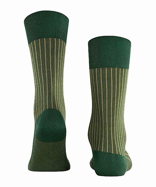 FALKE Oxford Stripe Herren Socken, 39-40, Grün, Rippe, Baumwolle, 13379-729 günstig online kaufen