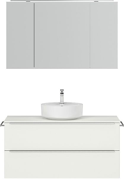 nobilia® Badmöbel-Set »Alvene« vormontiert, mit Soft-Close, 2 Stk. tlg. ink günstig online kaufen