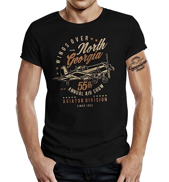 GASOLINE BANDIT® T-Shirt im Design Air-Force Pilot Flieger Army: Wings Over günstig online kaufen