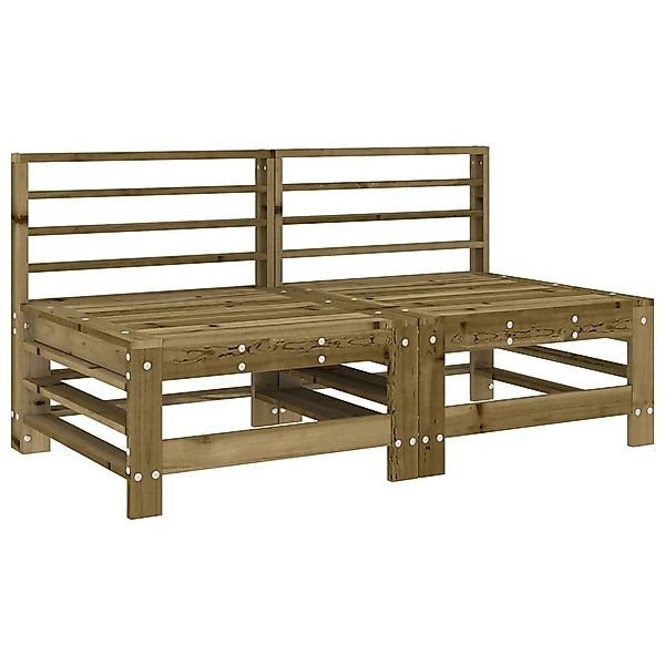 vidaXL Sofaelement Garten-Mittelsofas 2 Stk. Kiefernholz günstig online kaufen