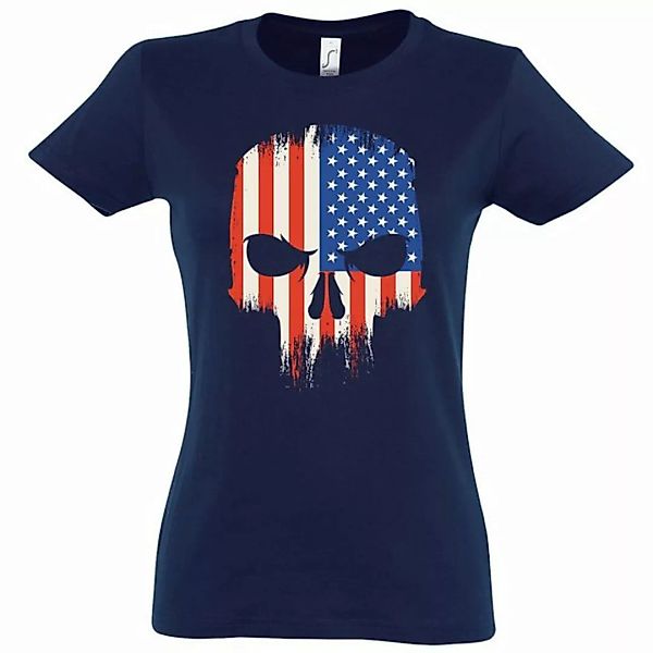 Youth Designz T-Shirt USATotenkopf Damen Shirt mit trendigem Aufdruck günstig online kaufen