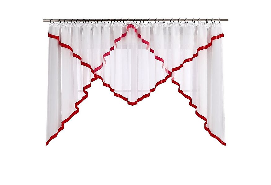 Joyswahl Scheibengardine Claudia (1 St), Kräuselband, transparent, Voile mi günstig online kaufen