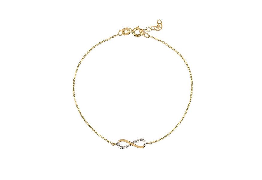 Suzan Gold Charm-Armband Infinity Glow – 375er Goldarmband mit Zirkonia & günstig online kaufen