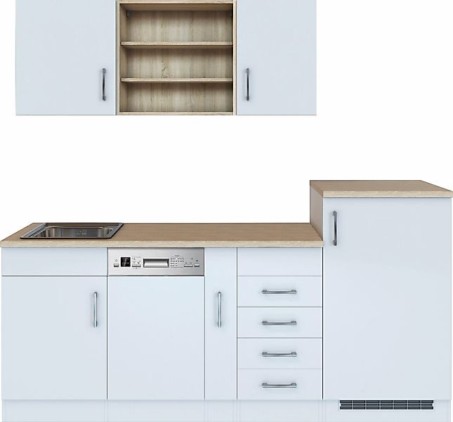 KOCHSTATION Küche "KS-Mali" Breite 210 cm, mit E-Geräten günstig online kaufen