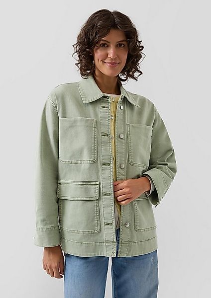 s.Oliver Funktionsjacke Indoor-Jacke Overshirt aus Twill im Relaxed Fit günstig online kaufen
