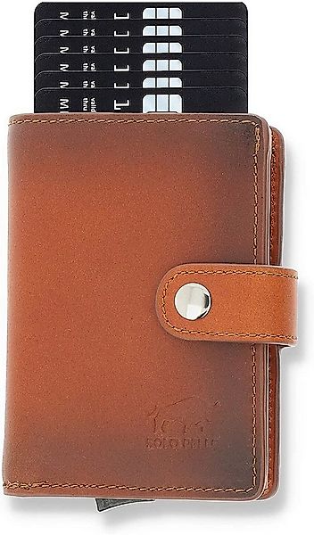 Solo Pelle Mini Geldbörse Q-Wallet Leder Geldbörse mit integriertem Kartene günstig online kaufen