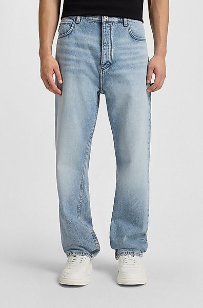 HUGO Blue Loose-fit-Jeans Nate in heller Waschung günstig online kaufen
