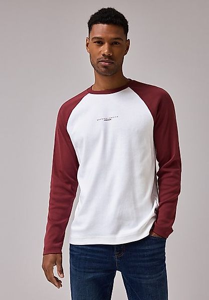 STREET ONE MEN Langarmshirt, aus reiner Baumwolle günstig online kaufen