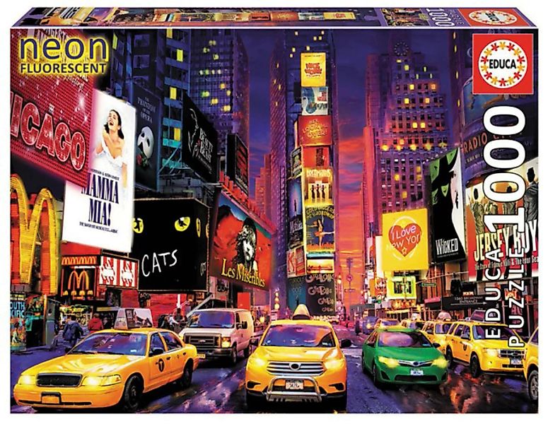 Educa Puzzle 9218499 - Neon Times Square - 1000 Teile Puzzle günstig online kaufen