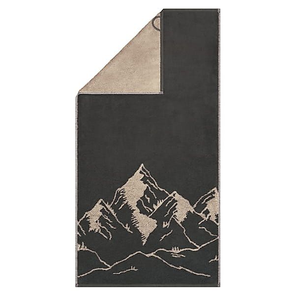 Cawö Handtücher Alpenchic Edition Berge 6269 - Farbe: granit - 73 - Gästetu günstig online kaufen