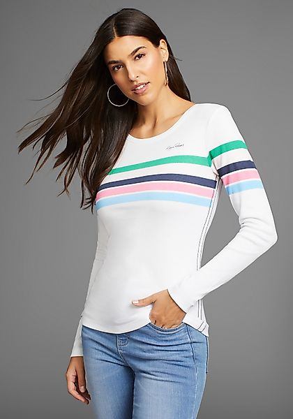 KangaROOS Langarmshirt mit bunten Streifen günstig online kaufen