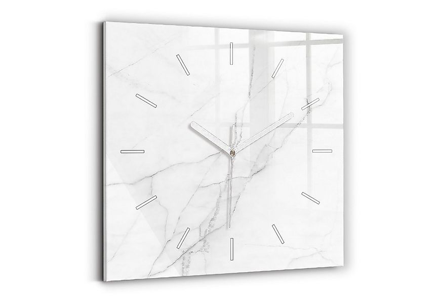 Tulup Wanduhr Dekorative Glasuhr Marmor Rechteckige Moderne Uhr aus Gehärte günstig online kaufen