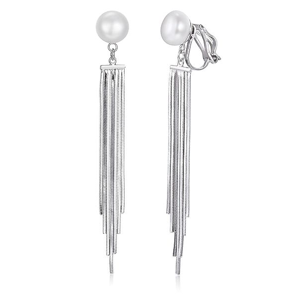 Schöner-SD Paar Ohrclips Perlenohrclips Süßwasserperle Clips günstig online kaufen