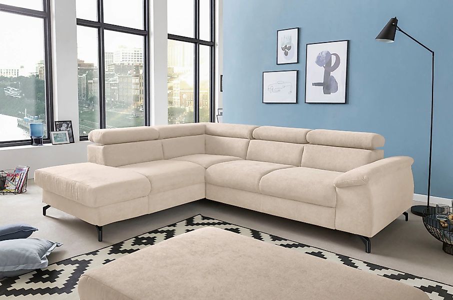 COTTA Polstergarnitur "Komaris L-Form", (Set), Set bestehend aus: Ecksofa m günstig online kaufen