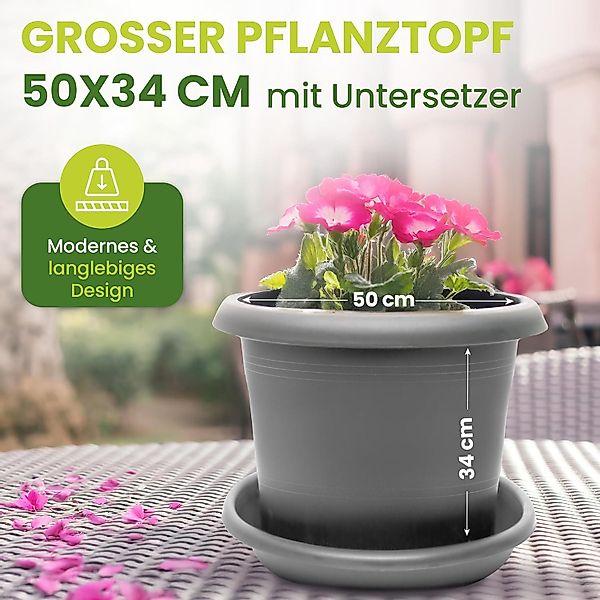 Centi Pflanzkübel XXL-Blumentöpfe Ø 50 cm günstig online kaufen