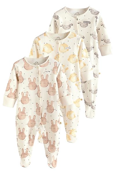 Next Schlafoverall Oster-Baumwollstrampler, 3 Stk. (3-tlg) günstig online kaufen