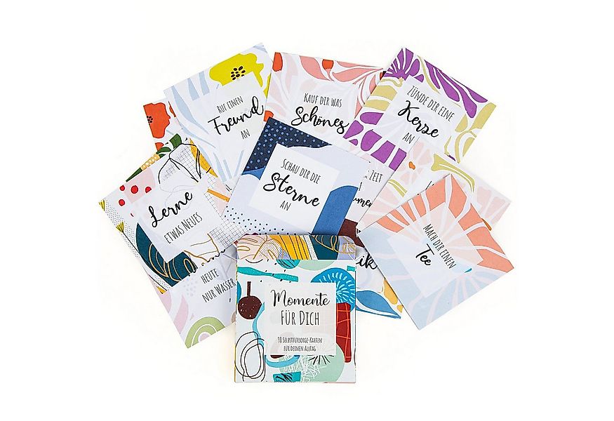 Logbuch-Verlag Dekofigur Bunte Selbstfürsorge Karten Set 38 Achtsamkeit Sel günstig online kaufen