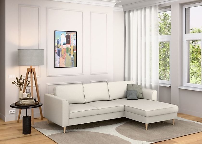 Home affaire Ecksofa »Booster, whlw. mit Schlaffunktion & Bettkasten, Fuß B günstig online kaufen