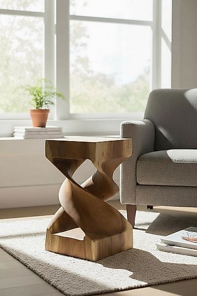 FaHome Beistelltisch Holz Beistelltisch - Holzhocker Couchtisch - Handgefer günstig online kaufen